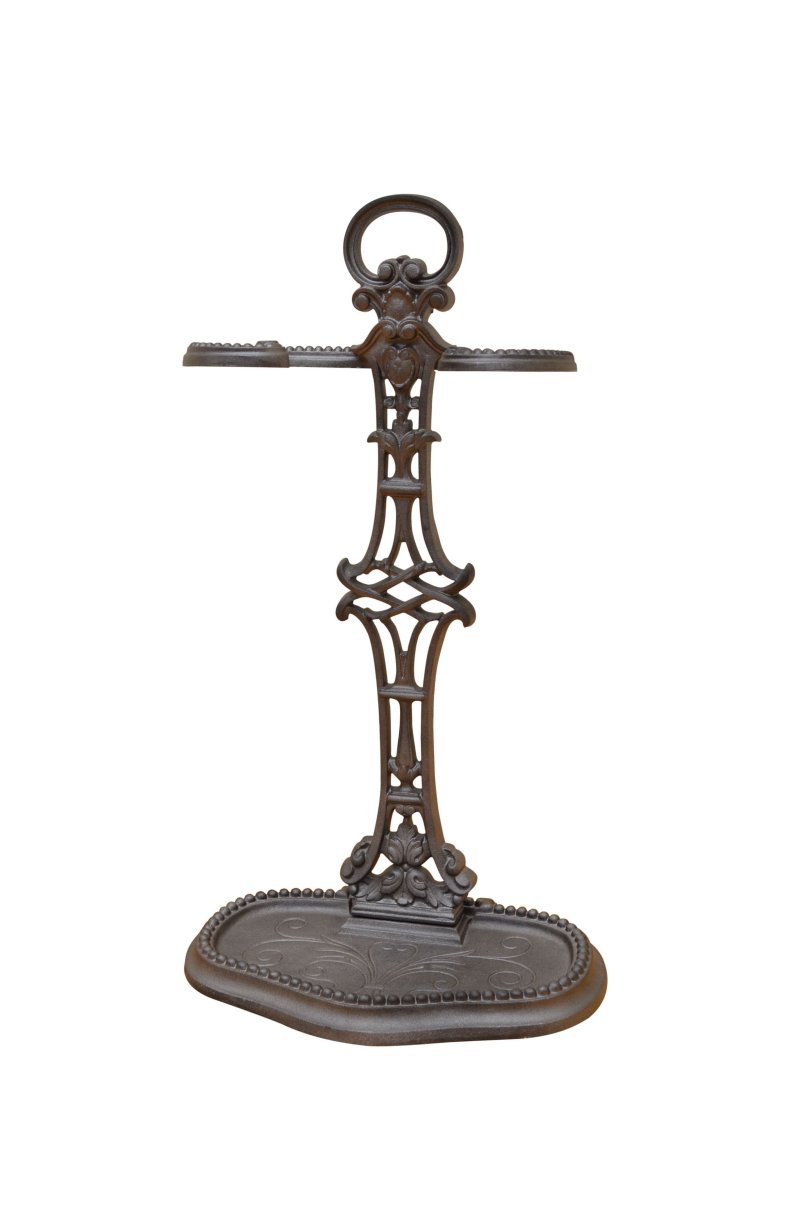 Art Nouveau Umbrella Stand Or Fire Companion Stand In Cast Iron C1900 - Image 4